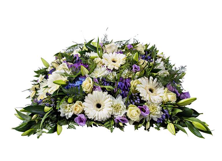 Decors cercueil coussin carré fleuri fleurs 